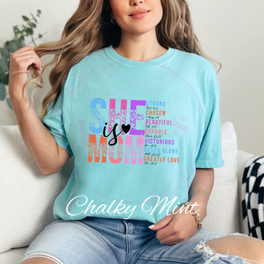 She Is Mom Comfort Colors T-Shirt